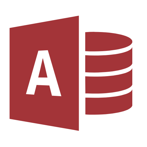 Microsoft Access Logo Dark Red 