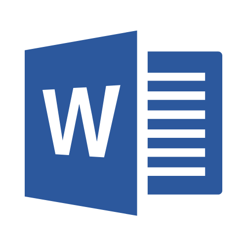 Microsoft Word Logo Blue 