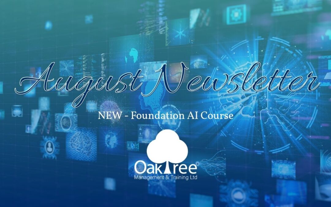 NEW Foundation AI Course – August Newsletter